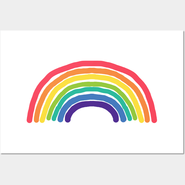 Crayon Rainbow Wall Art by ellenhenryart